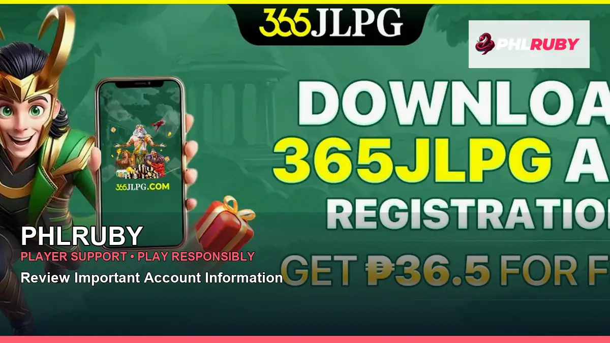 PHLRUBY account safety and casino help for Philippine players with a mobile play overview